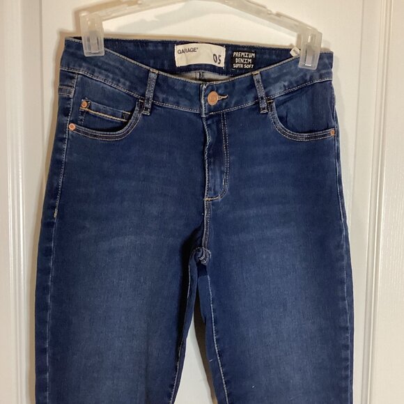 Garage Premium High Waist Jeggings Jeans Women's Size 5 Blue Denim Super Soft - Picture 2 of 8